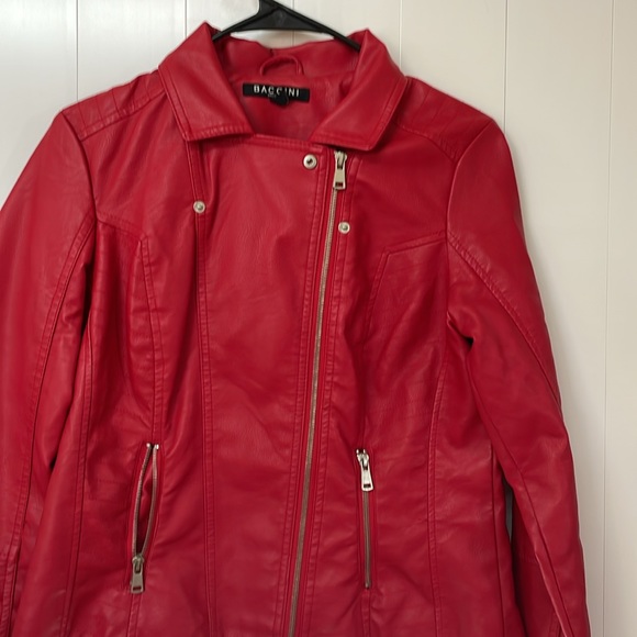 Red Valentine Leather Jacket - Picture 2 of 6